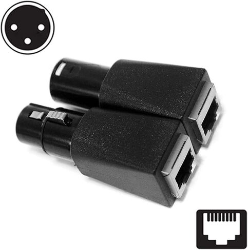 إلى RJ45 موصل RJ45 إيثرنت إلى 3 دبوس XLR أنثى ومجموعات محول الذكور (3PIN 1Pair) in Kuwait