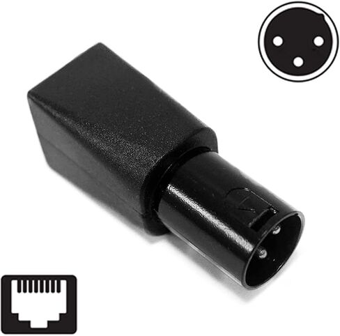 إلى RJ45 موصل RJ45 إيثرنت إلى 3 دبوس XLR أنثى ومجموعات محول الذكور (3PIN 1Pair) in Kuwait