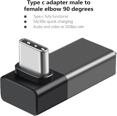 1pack 240w 40gbps USB C Adapters Pd240w Typec Male to Female Extenders Video for 4, Smart Phone, Tablets C Adapters in Kuwait
