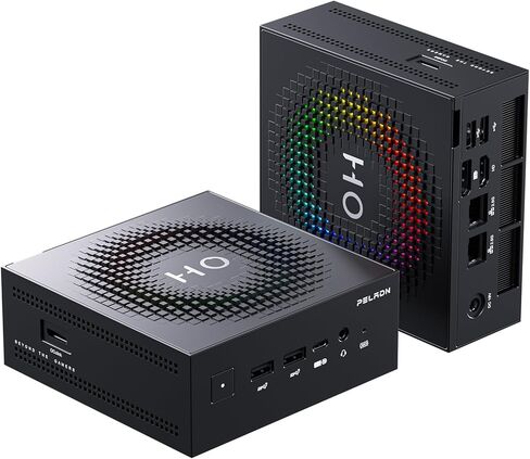 كمبيوتر صغير PELADN، Ryzen AI 9 HX 370،24GB LPDDR5X/1TB PCIe 4.0 SSD، Dual 2.5G LAN، USB4 20Gbps Type-C/DP/HD، WiFi7 4K/60 هرتز ثلاثي العرض USB3.2/BT5.4 أجهزة كمبيوتر صغيرة in Kuwait