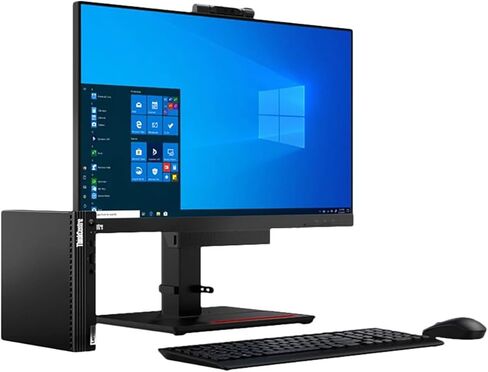 Lenovo ThinkCentre M75q Gen 2 Tiny Desktop Computer, AMD Ryzen 5 PRO 5650GE 3.4GHz, 8GB RAM, 256GB SSD, Windows 11 Pro, Black (Renewed) in Kuwait