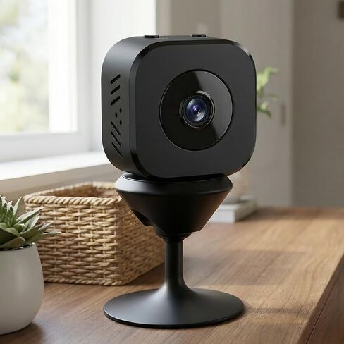 Wireless Security Camera Indoor, 680P HD WiFi Camera with Night Vision& Motion Detection, 2-Way Audio for Home/Office Monitor, SD/Cloud Storage,Black in Saudi Arabia