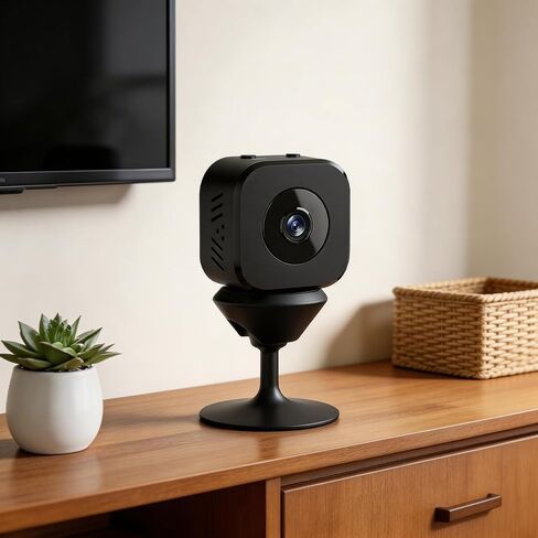 Wireless Security Camera Indoor, 680P HD WiFi Camera with Night Vision& Motion Detection, 2-Way Audio for Home/Office Monitor, SD/Cloud Storage,Black in Saudi Arabia