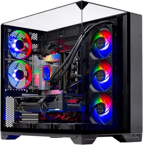 Skytech Gaming O11 Vision Gaming PC, AMD Ryzen 7 8700F 4.1GHz, NVIDIA RTX 5060 Ti 8GB VRAM, 1TB NVMe SSD, 16GB DDR5 RAM 6000, 650W Gold PSU, 360 ARGB AIO, WI-FI 5, Windows 11, Desktop in Kuwait