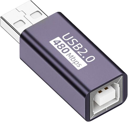 USB B Female Series Converters Adapters for Electronic Keyboards, Piano, Drum, Printers, Scanner Data Transmission USB B to Male in Saudi Arabia