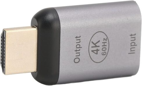 GLOGLOW Nan USB C Female to Male Adapter, Aluminum Alloy, 4K 60HZ Resolution, Perfect for Meetings and Presentations with PC, Phone and Tablet Desktop Computers and Peripherals in Kuwait