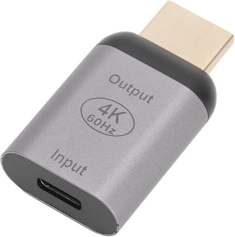 GLOGLOW Nan USB C Female to Male Adapter, Aluminum Alloy, 4K 60HZ Resolution, Perfect for Meetings and Presentations with PC, Phone and Tablet Desktop Computers and Peripherals in Kuwait