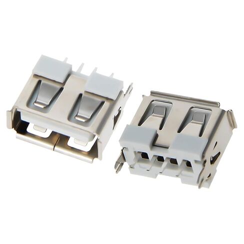 10 قطعة PCB USB موصل USB-AF أنثى جاك 4 دبوس جسم قصير 10 مللي متر عمودي مستقيم إدراج حافة مجعدة ، WuJuntool in Kuwait