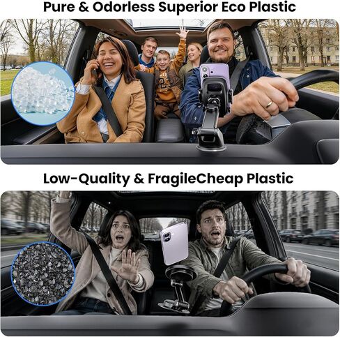 Car Phone Holder [Upgraded Strongest Suction,One-Touch Lock,Stable Hook,360° Rotation] Truck Cradle Stand for Dashboard Windshield Vent,Cell Phone Mount for iPhone 17 Pro Max 16 15 Samsung in Kuwait