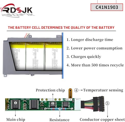 C41N1903 Laptop Battery for Asus ExpertBook B9 B9400 B9400CE B9400CEA B9400CB B9400CBA B9450 B9450F B9450FA B9450CEA B5 Flip B5302 B5302CBA B5302CE B5302CEA B5302F B5302FBA B5302FE B5302FEA 15.4V 66Wh in Kuwait