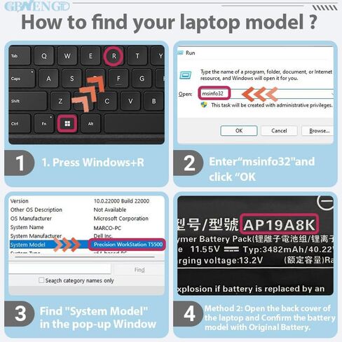 AP19A8K استبدال بطارية الكمبيوتر المحمول لشركة أيسر Chromebook Spin 311 CP311 CP311-1H CP311-1HN CP311-2H CP311-2HN CB311-9H CP311-3H Spin 511 R752TN R752T Series 3ICP5/58/72 40.22Wh 11.55V 3482 مللي أمبير in Kuwait