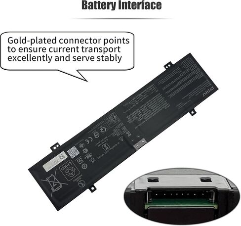 73Wh C41N2302 Laptop Battery Compatible with Asus ROG Zephyrus G14 2024 GA403 GA403U GA403UI GA403UJ GA403UU GA403UV-G14.R94060 GA403WR TUF Gaming A14 FA401WV ProArt PX13 HN7306 Series Notebook in Kuwait