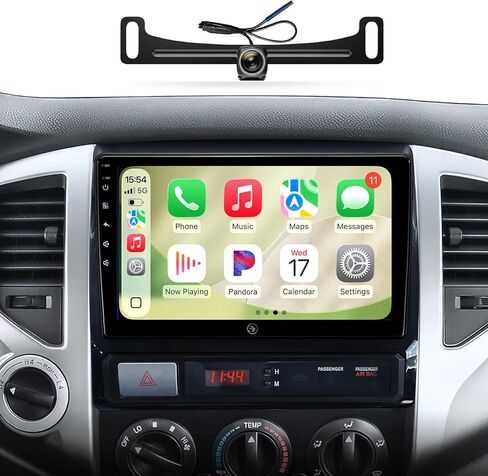 (6G + 128G) ستيريو راديو السيارة 8 كور لسيارة Toyota Tacoma 2005-2015، وحدة رأس أندرويد 9 بوصة مع 5GWiFi Bluetooth Wireless Carplay Android Auto GPS Navigation AM/FM استبدال الكاميرا الاحتياطية in Kuwait