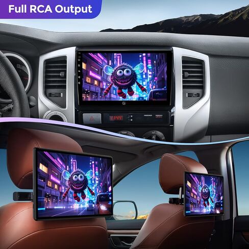 (6G + 128G) ستيريو راديو السيارة 8 كور لسيارة Toyota Tacoma 2005-2015، وحدة رأس أندرويد 9 بوصة مع 5GWiFi Bluetooth Wireless Carplay Android Auto GPS Navigation AM/FM استبدال الكاميرا الاحتياطية in Kuwait