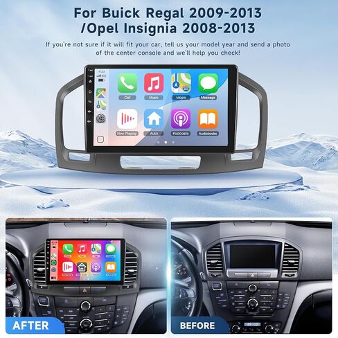 5G WiFi Android 15 Car Stereo for Buick Regal 2009-2013/ Opel Insignia 2008-2013 with Wireless Carplay Android Auto, 9" Touch Screen Radio Support GPS/Bluetooth/FM/SWC/Backup Camera in Kuwait
