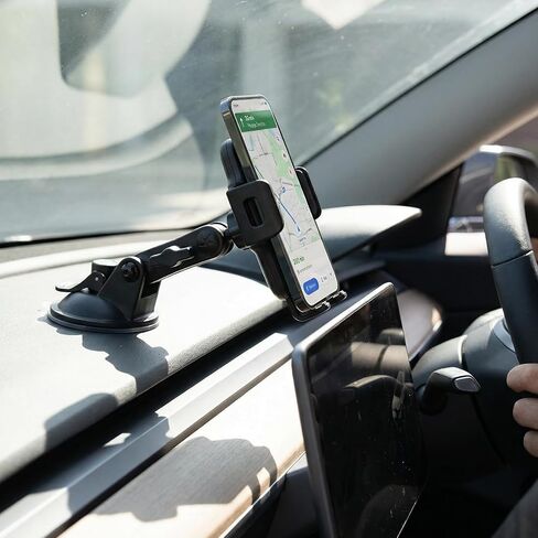 Skrfren 17mm Ball Mount Extension Adapter for Car Phone Holder, 360° Rotation Extension Rod for Car Air Vent Compatible with GPS Mount in Kuwait