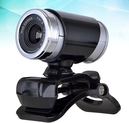 NOLITOY 720p USB Webcam with Microphone for Live Streaming and Online Classes, Clip-on Computer Camera for Desktop and Laptop, Black, Suitable for Video Conferencing and Teaching in Kuwait