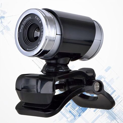 NOLITOY 720p USB Webcam with Microphone for Live Streaming and Online Classes, Clip-on Computer Camera for Desktop and Laptop, Black, Suitable for Video Conferencing and Teaching in Kuwait