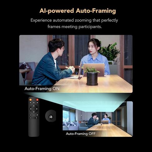 كاميرا ويب لمؤتمرات الفيديو NUROMUM C46 4K مع ميكروفون، 8 ميجابكسل CMOS/AI تأطير تلقائي/تكبير 5x، كاميرا غرفة الاجتماعات مع ميكروفون ومكبر صوت لإلغاء الضوضاء، التقاط صوتي بطول 16 قدمًا للكمبيوتر الشخصي/الكمبيوتر المحمول/الفرق in Kuwait