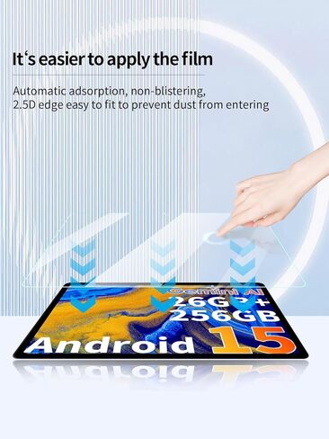 واقي شاشة لجهاز QDDQ TB02 Android 15 مقاس 10 بوصة، مضاد للخدش 9H حساس للمس، حواف مستديرة 2.5D خالية من الفقاعات، سهل التركيب، عبوتان. in Kuwait