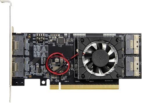 بطاقة توسيع Plx8749 Pcie M.2 Nvme Ssd U. 2 واجهات وبطاقة رسومات خارجية ووحدة التوافق in Kuwait