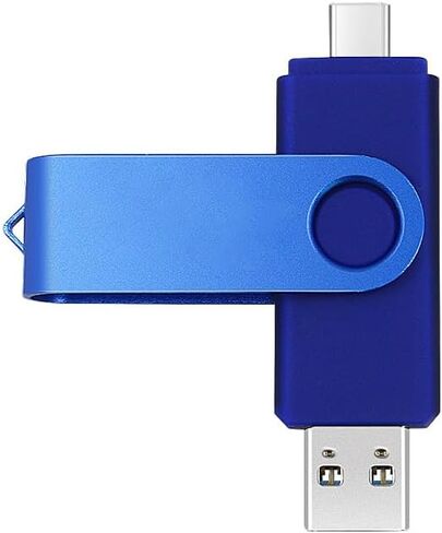 محرك فلاش USB 128 جيجا بايت، محرك أقراص USB 2.0 محمول، محرك قلم دوار معدني، سرعة عالية لتخزين البيانات in Kuwait