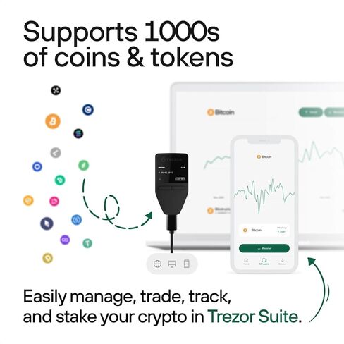 Trezor Safe 3 Hardware Wallet + Trezor Keep Metal Seed Phrase Backup Bundle – Secure Crypto Storage & Recovery Kit in Kuwait