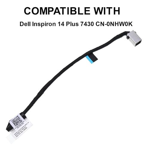 استبدال مقبس الطاقة DC في كابل المنفذ لجهاز Dell Inspiron 14 Plus 7430 0NHW0K CN-0NHW0K NHW0K 450.0S905.0011 Quake 14 Plus DC في كابل HT in Kuwait