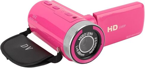 Alomejor Digital Video Camera, ABS Material High Definition Vlogging Camcorder with Microphone and 1080P Resolution for Live Streaming and Interviews in Kuwait