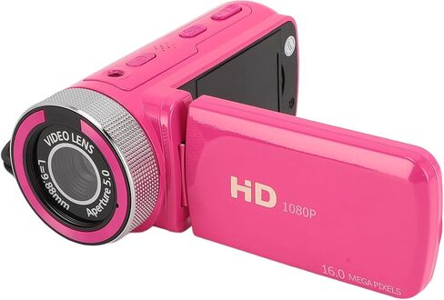 Alomejor Digital Video Camera, ABS Material High Definition Vlogging Camcorder with Microphone and 1080P Resolution for Live Streaming and Interviews in Kuwait