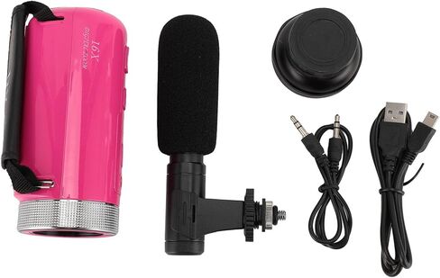 Alomejor Digital Video Camera, ABS Material High Definition Vlogging Camcorder with Microphone and 1080P Resolution for Live Streaming and Interviews in Kuwait