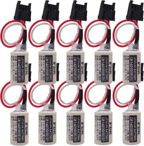 (2 قطعة 3 فولت 1747-BA بطارية ليثيوم بديلة PLC لعناصر التحكم في سلسلة FDK CR14250SE، AB Allen Bradley 1769-BA، 1756-BA1، SLC-500 in Kuwait