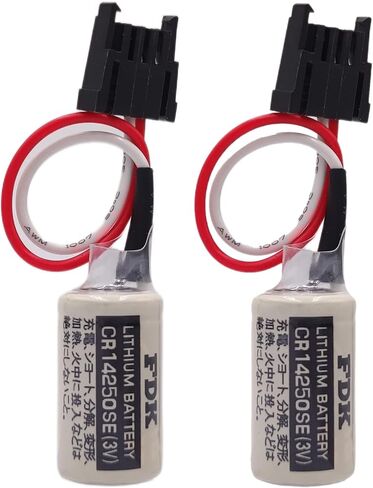 (2 قطعة 3 فولت 1747-BA بطارية ليثيوم بديلة PLC لعناصر التحكم في سلسلة FDK CR14250SE، AB Allen Bradley 1769-BA، 1756-BA1، SLC-500 in Kuwait