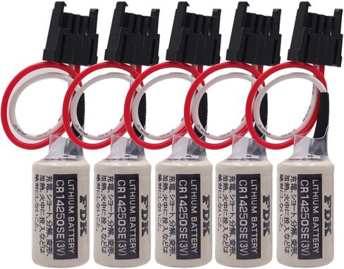 (2 قطعة 3 فولت 1747-BA بطارية ليثيوم بديلة PLC لعناصر التحكم في سلسلة FDK CR14250SE، AB Allen Bradley 1769-BA، 1756-BA1، SLC-500 in Kuwait
