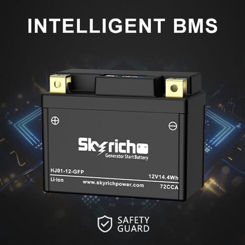 Skyrich HJ01-12-GFP Generator Start Battery. 12V 14.4Wh 72CCA,GENMAX OEM PART in Kuwait