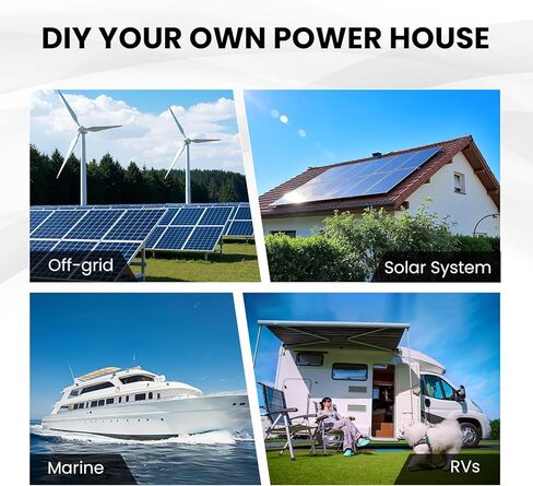 12V 200Ah LiFePO4 Battery 2-Pack, 5120Wh Deep Cycle Lithium Battery with Heavy-Duty 200A BMS, Low-Temp Cutoff, 1C Fast Charge, Grade A Cells, Perfect for RV Air Conditioner, Solar, Marine in Kuwait