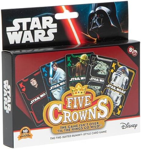Five Crowns — The Game Isn't Over Until the Kings Go Wild! — 5 Suited Rummy-Style Card Game — For Ages 8+ in Kuwait
