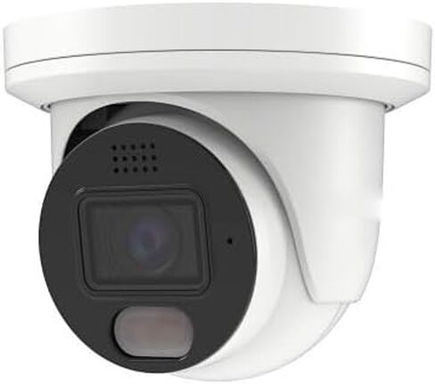 NUE41F28 4MP Turret Network Camera with Built-in MIC, 2.8mm Fixed Lens, IP67, White in Kuwait