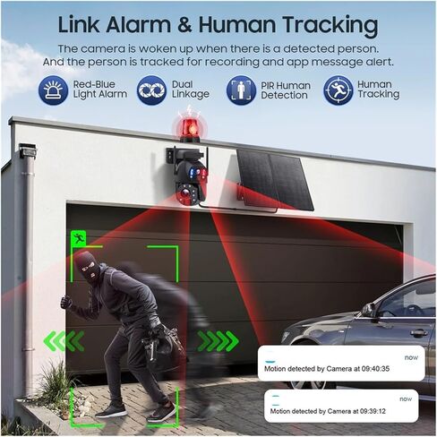 50X ZOOM 12MP 4G Solar Security Camera With 20W Solar Panel 20000mAh Battery Outdoor WIFI Solar Powered Surveillance(20W WIFI CAMERA) in Kuwait