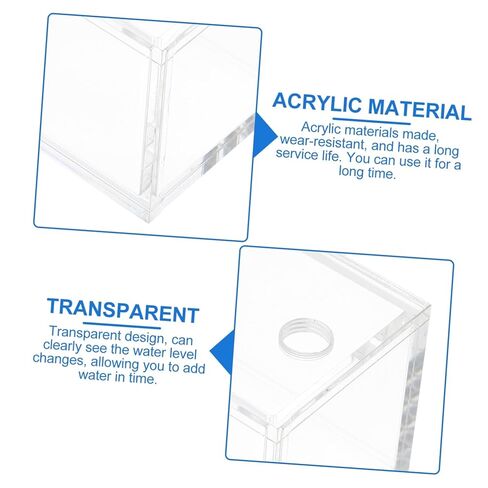 Uonlytech 2pcs Transparent Computer Liquid Cooling Tank Easy to Install Water Cooling System High Performance Acrylic Design Visible Water Level for Timely Refills in Kuwait