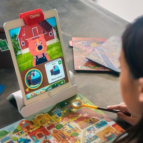 Osmo - Detective Agency - Ages 5-12 - Solve Global Mysteries - Educational Learning Games - STEM Toy - Gifts for Kids - Ages 5 6 7 8 9 10 11 12-For iPad, iPhone or Fire Tablet (Osmo Base Required) in Saudi Arabia