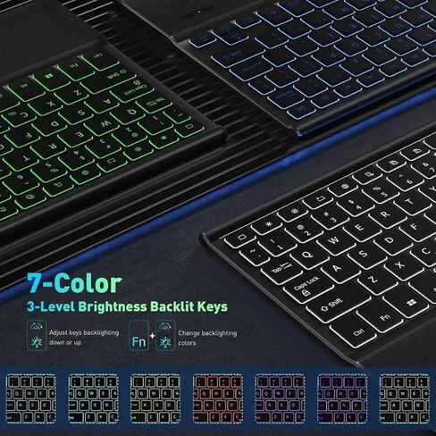 SaharaCase - حافظة لوحة مفاتيح من سلسلة الملاحة مع لوحة تتبع لجهاز Galaxy Tab S10 FE+، أسود، (TB00475) in Kuwait