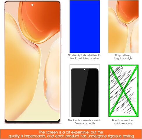 استبدال شاشة OLED لهاتف Samsung Galaxy Note 20 4G 5G لشاشة Samsung Note 20 LCD N980 N981U N981W LCD محول رقمي لشاشة تعمل باللمس أجزاء إصلاح تجميع الشاشة باللون الذهبي مع إطار in Kuwait