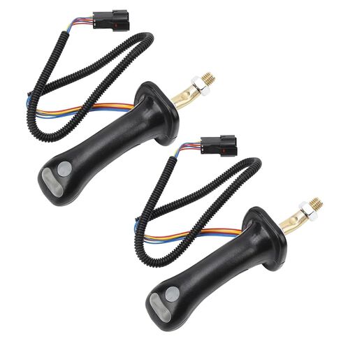 YQQEWI 2Pcs 6 Pin 3 Button Excavator Joystick Handles Lever Aluminum Alloy for DX150 215 225 300 370-9C in Kuwait