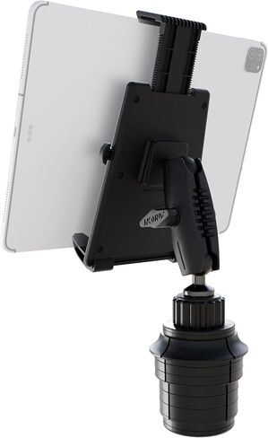 حامل أكواب للكمبيوتر اللوحي من ARKON Mounts Universal بضغطة زر | حامل كمبيوتر لوحي موثوق | للسيارات والشاحنات | حامل أكواب قابل للتمديد | ذراع قابل للتعديل | متوافق مع iPad وSamsung وFire والمزيد in Kuwait