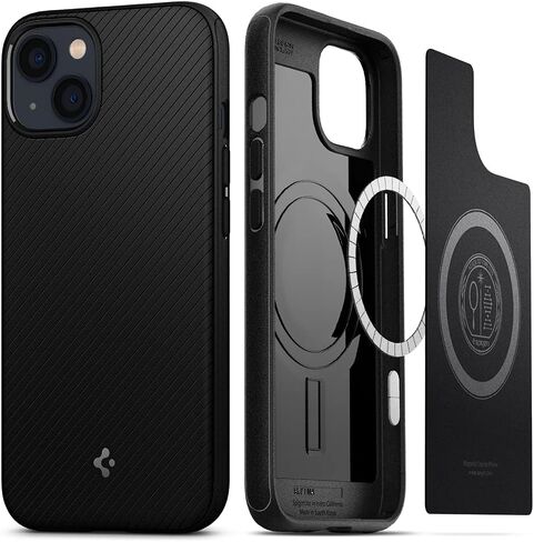 Spigen Mag Armor (MagFit) متوافق مع MagSafe المصمم لحافظة iPhone 13 (2021) - أسود مطفي | ماجفيت، 2021 in Kuwait