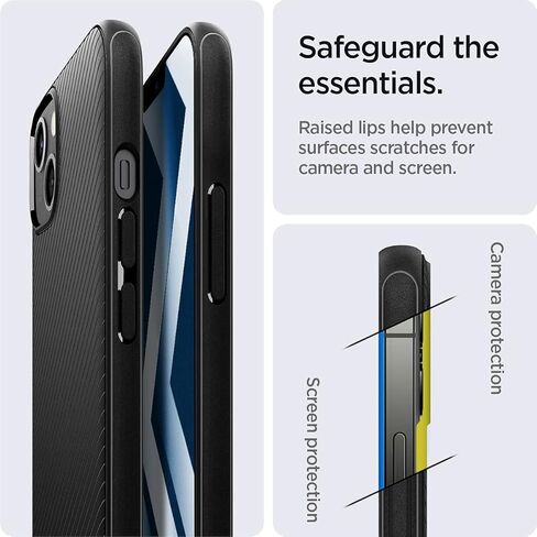 Spigen Mag Armor (MagFit) متوافق مع MagSafe المصمم لحافظة iPhone 13 (2021) - أسود مطفي | ماجفيت، 2021 in Kuwait