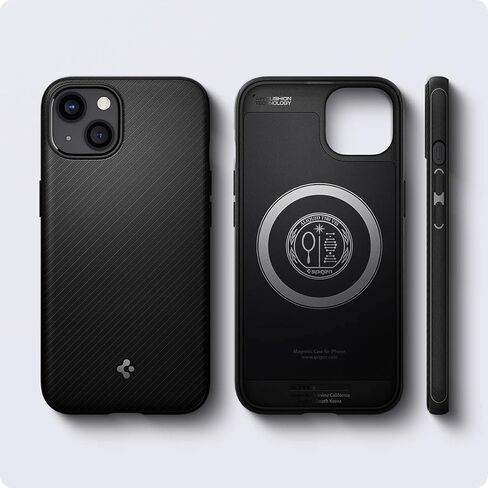 Spigen Mag Armor (MagFit) متوافق مع MagSafe المصمم لحافظة iPhone 13 (2021) - أسود مطفي | ماجفيت، 2021 in Kuwait