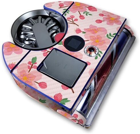 غلاف من ألياف الكربون متوافق مع Dyson 360 Vis Nav - Lilies in Bloom - غطاء لاصق واقٍ من الفينيل الفاخر 3M - سهل الاستخدام | صُنع في الولايات المتحدة الأمريكية بواسطة MightySkins in Kuwait