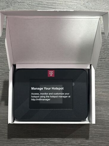 T-Mobile 5G Mobile Hotspot P10M, Prepaid 100GB a Year for 5 Years, Wi-Fi Router, 16 Device Support, 4000mAh Battery, Black in Kuwait